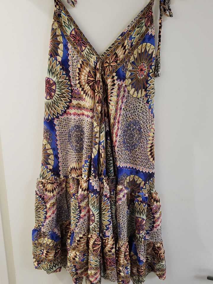 Mid Length Sari Halter Dress - Sultry Summer