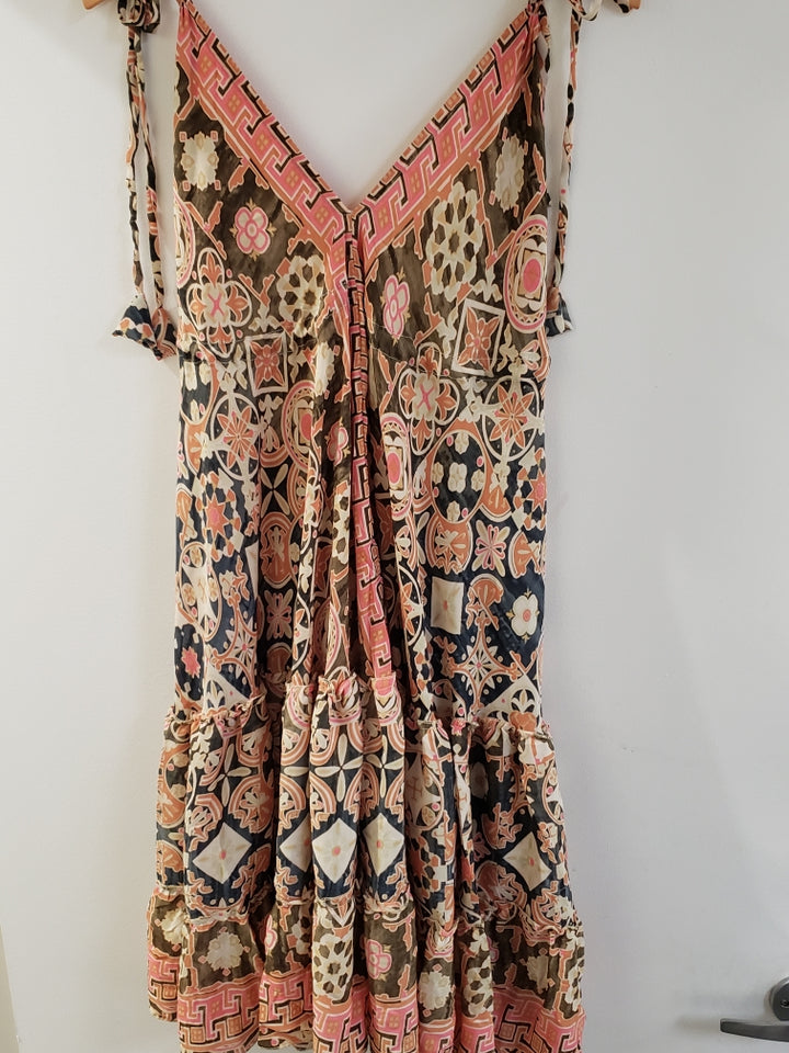 Mid Length Sari Halter Dress - Sultry Summer