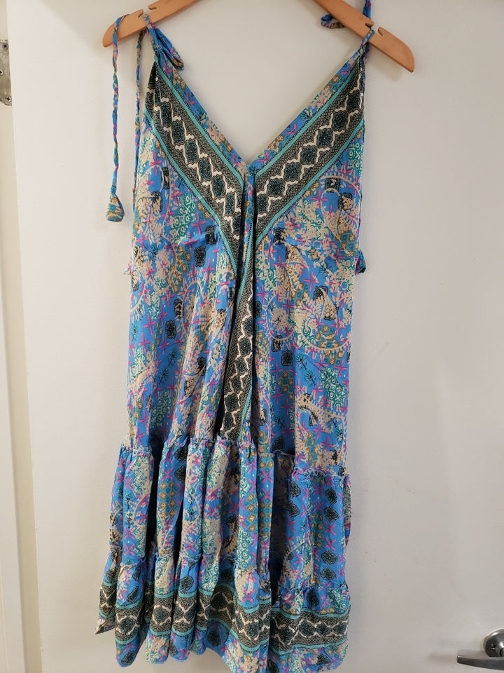 Mid Length Sari Halter Dress - Sultry Summer