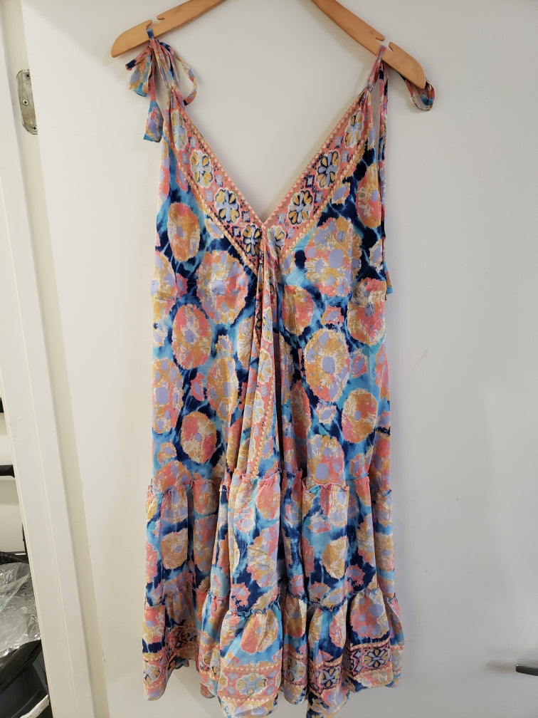 Mid Length Sari Halter Dress - Sultry Summer