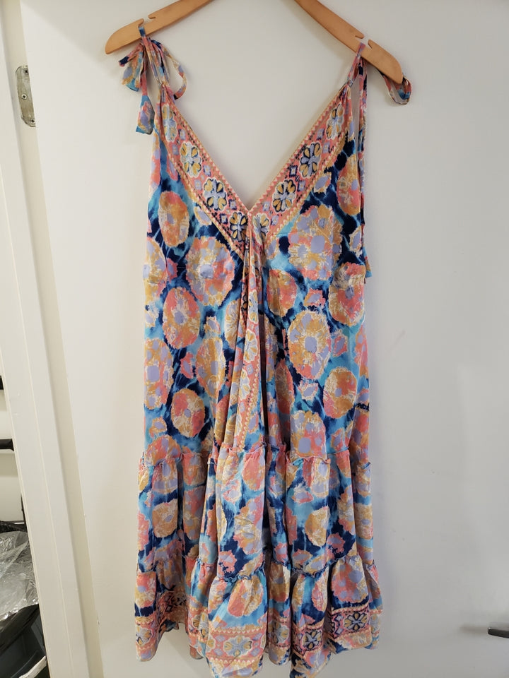 Mid Length Sari Halter Dress - Sultry Summer