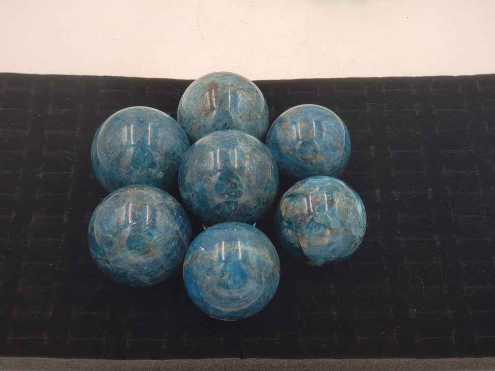 Blue Apatite Sphere