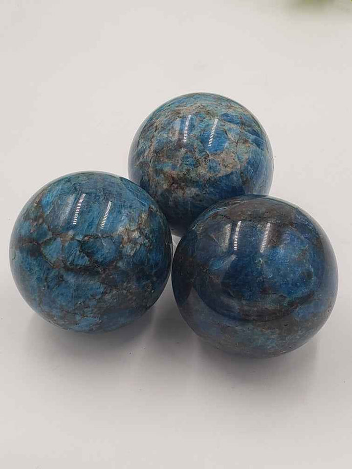 Blue Apatite Sphere
