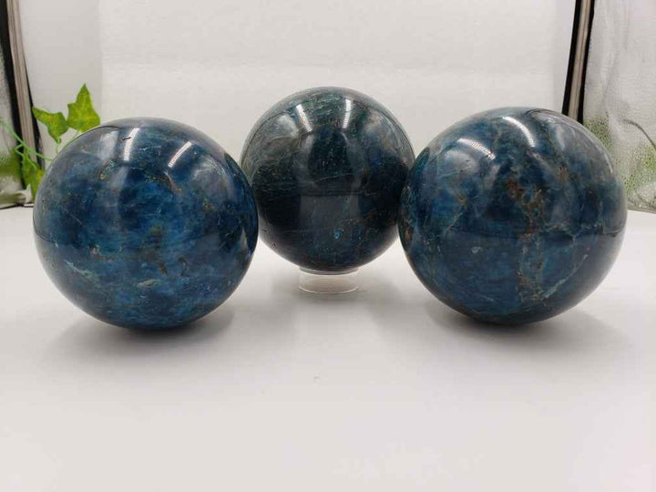 Blue Apatite Sphere