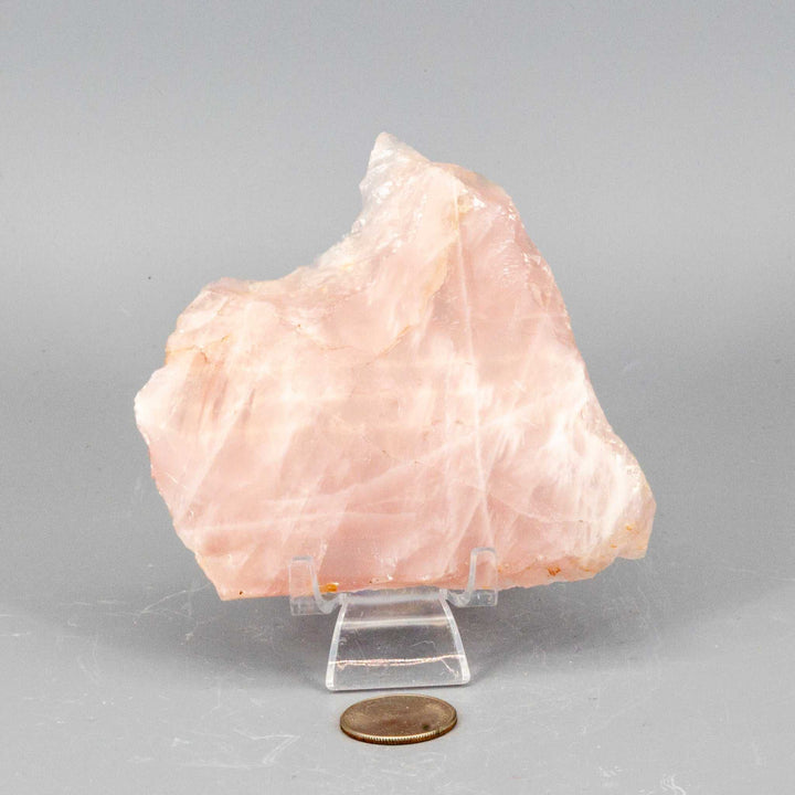 Rose Quartz Slice, Polished Crystal