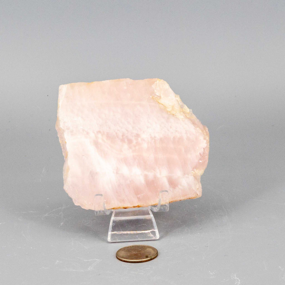 Rose Quartz Slice, Polished Crystal