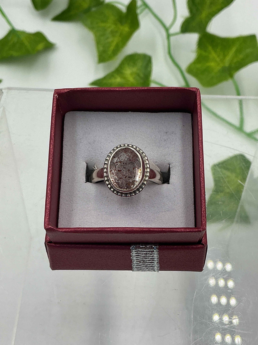 Natural Super 7 (Melody Stone) Oval Faceted Sterling Silver Ring – Size 7 | Genuine Crystal Jewelry