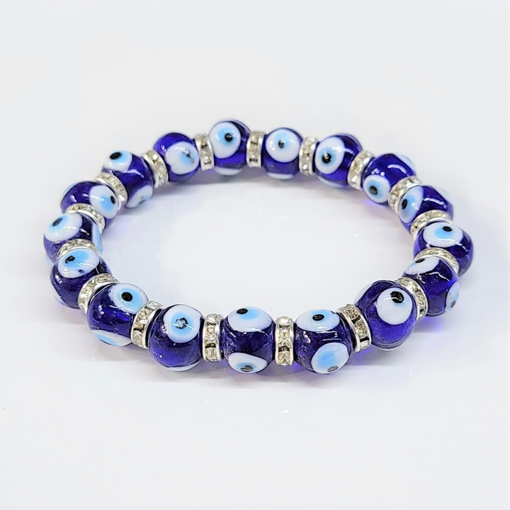 Evil Eye Round Bead Bracelet - God&