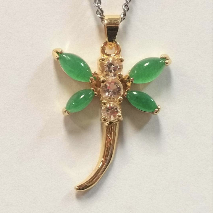 Jade Dragonfly Necklace