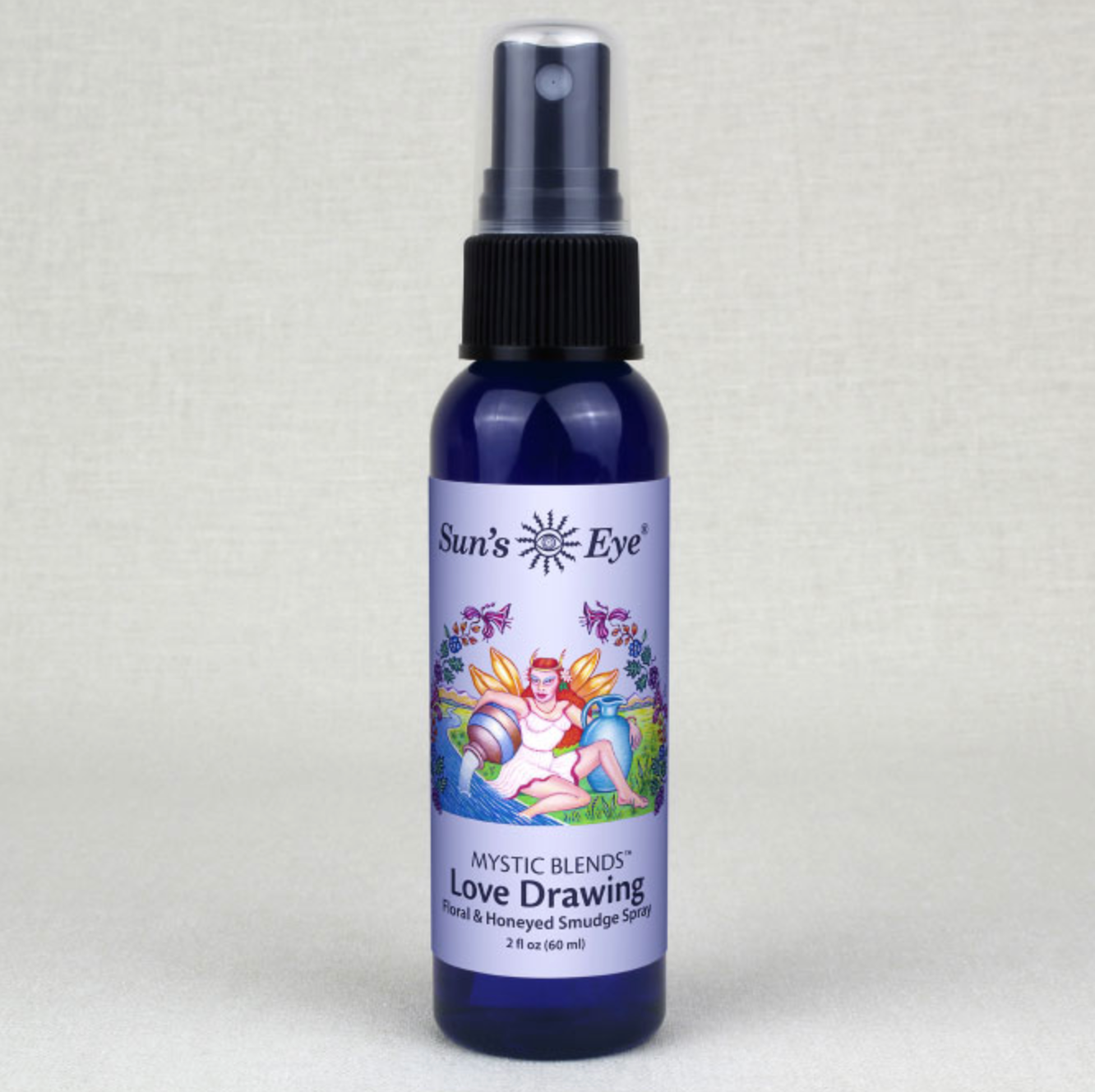 Love Drawing Spray 2 oz aromatherapy mist bottle with floral and honeyed scent for attracting love and enhancing meditation