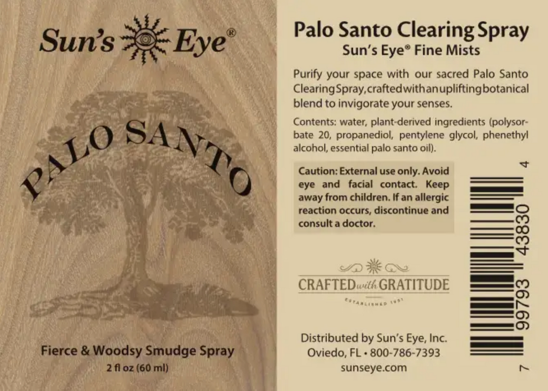 Palo Santo Clearing Spray 2 oz
