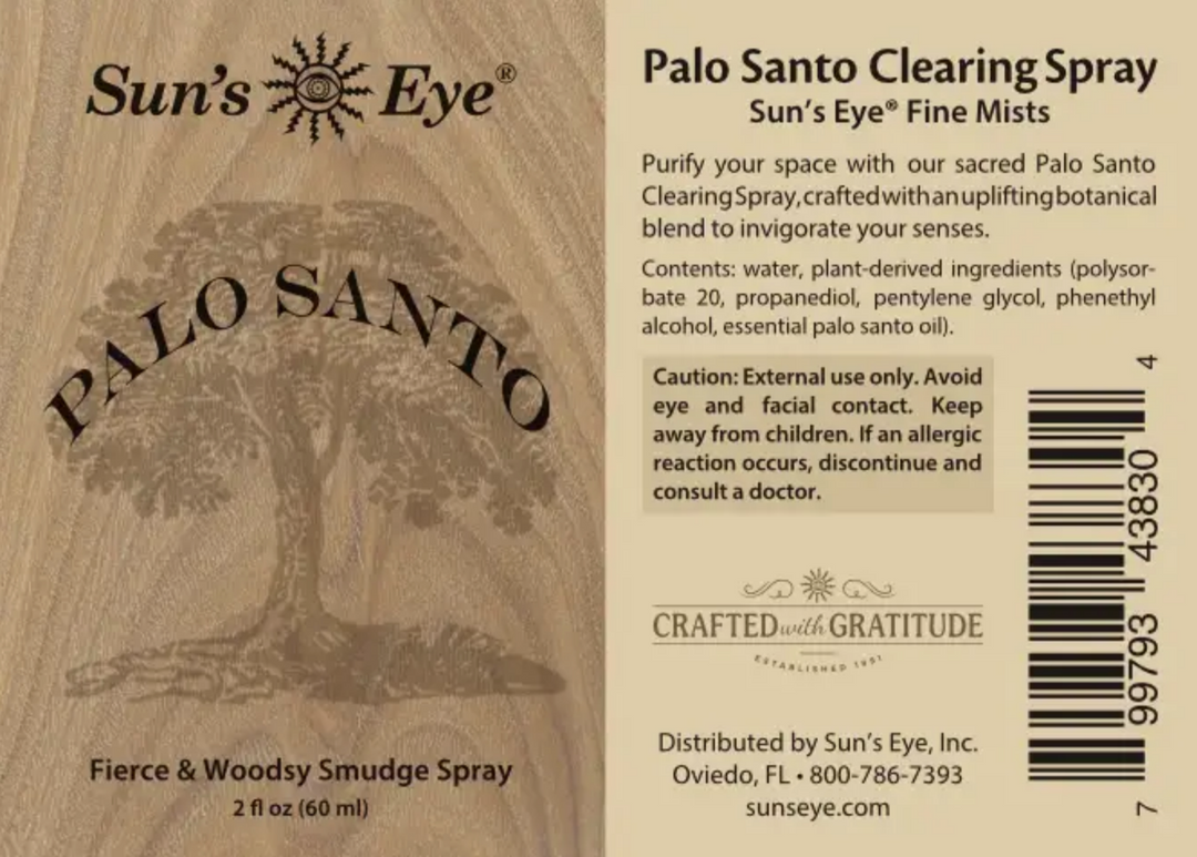 Palo Santo Clearing Spray 8 oz