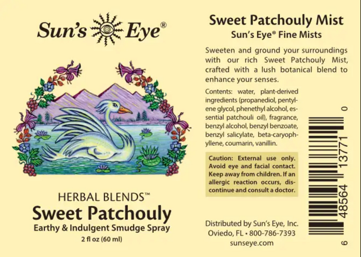 Sweet Patchouly Mist Spray 2 oz