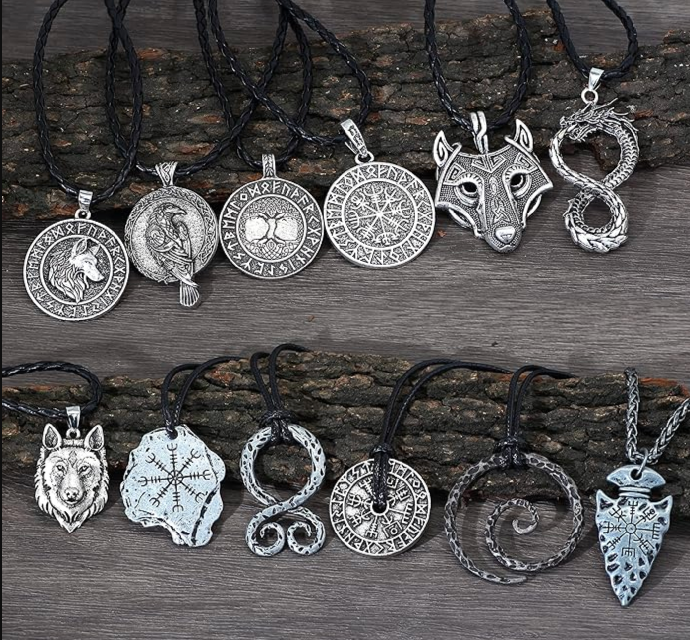 Norse &amp; Celtic Amulet Necklace Collection – 12 Unique Styles
