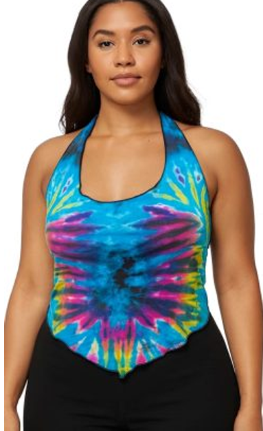 Handkerchief Halter Tie Dye Top