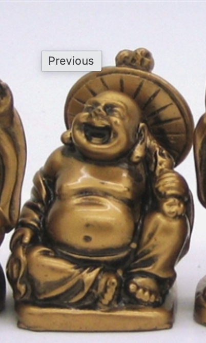 2" Laughing Buddha - 6 Manifestations