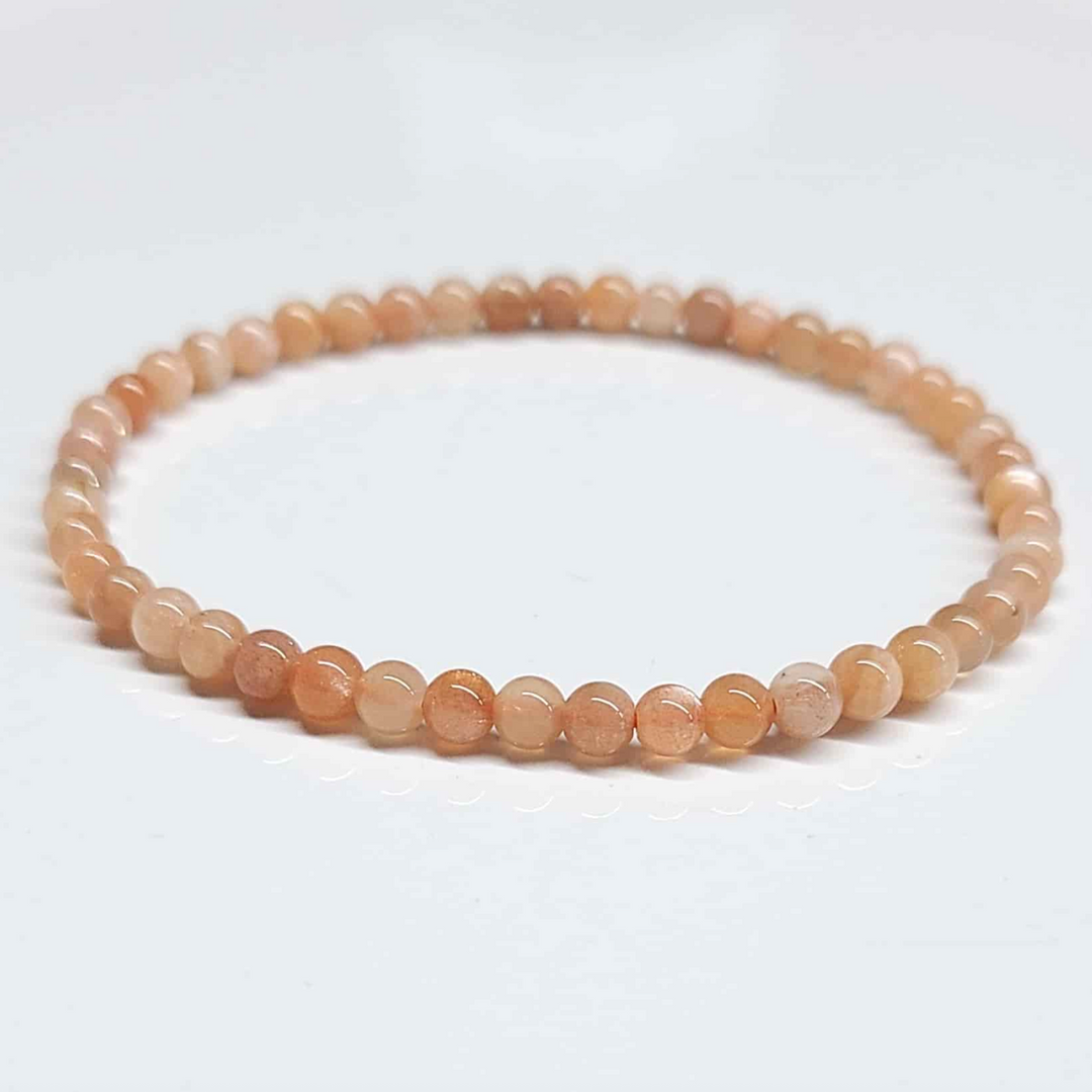 Moonstone Round Bead Bracelet - Traveler&