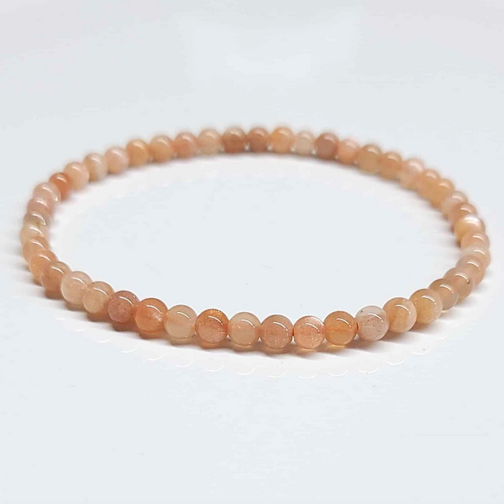 Moonstone Round Bead Bracelet - Traveler&