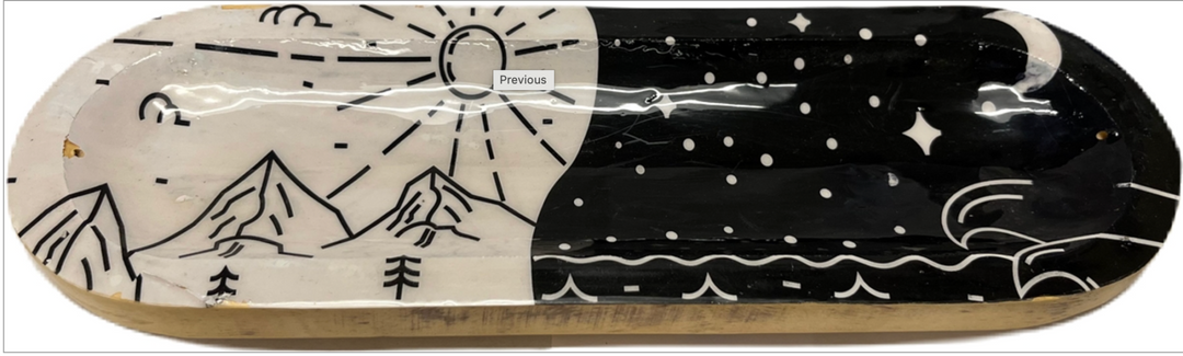 Handmade Wood Incense Burner Boat