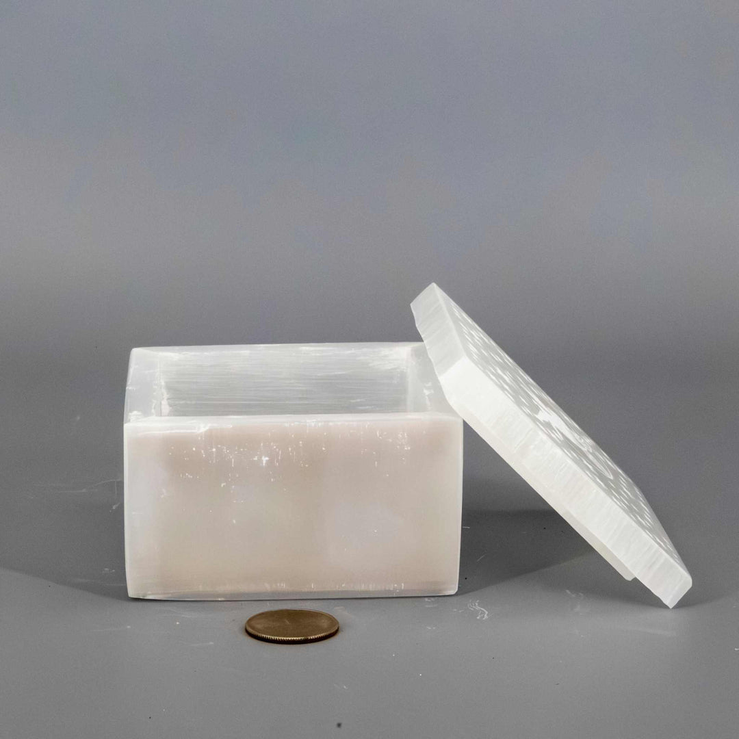 Selenite "Forest Fairy" Jewelry Box