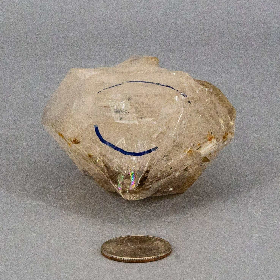 Skeletal Elestial Quartz Enhydro Point With 2 Bubbles