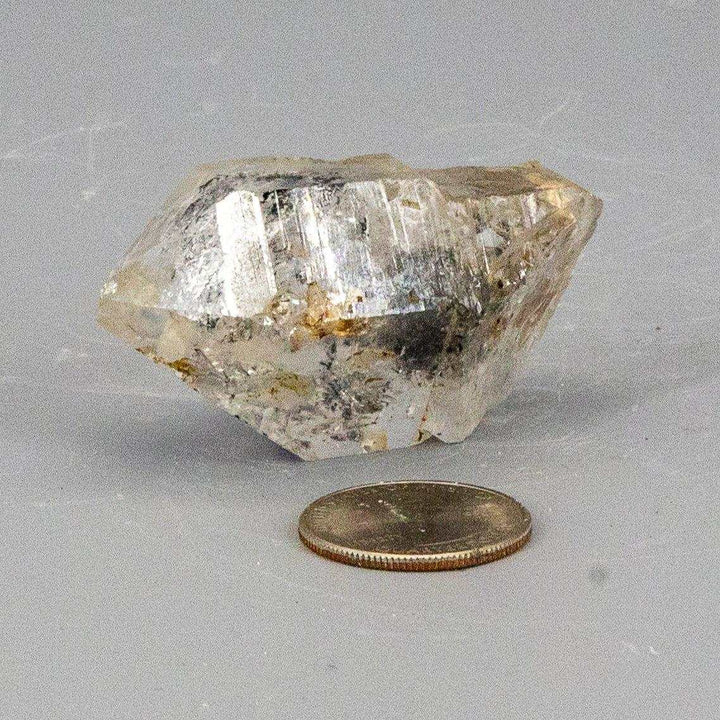 Skeletal Elestial Quartz Point w/t Black Tourmaline Inclusions