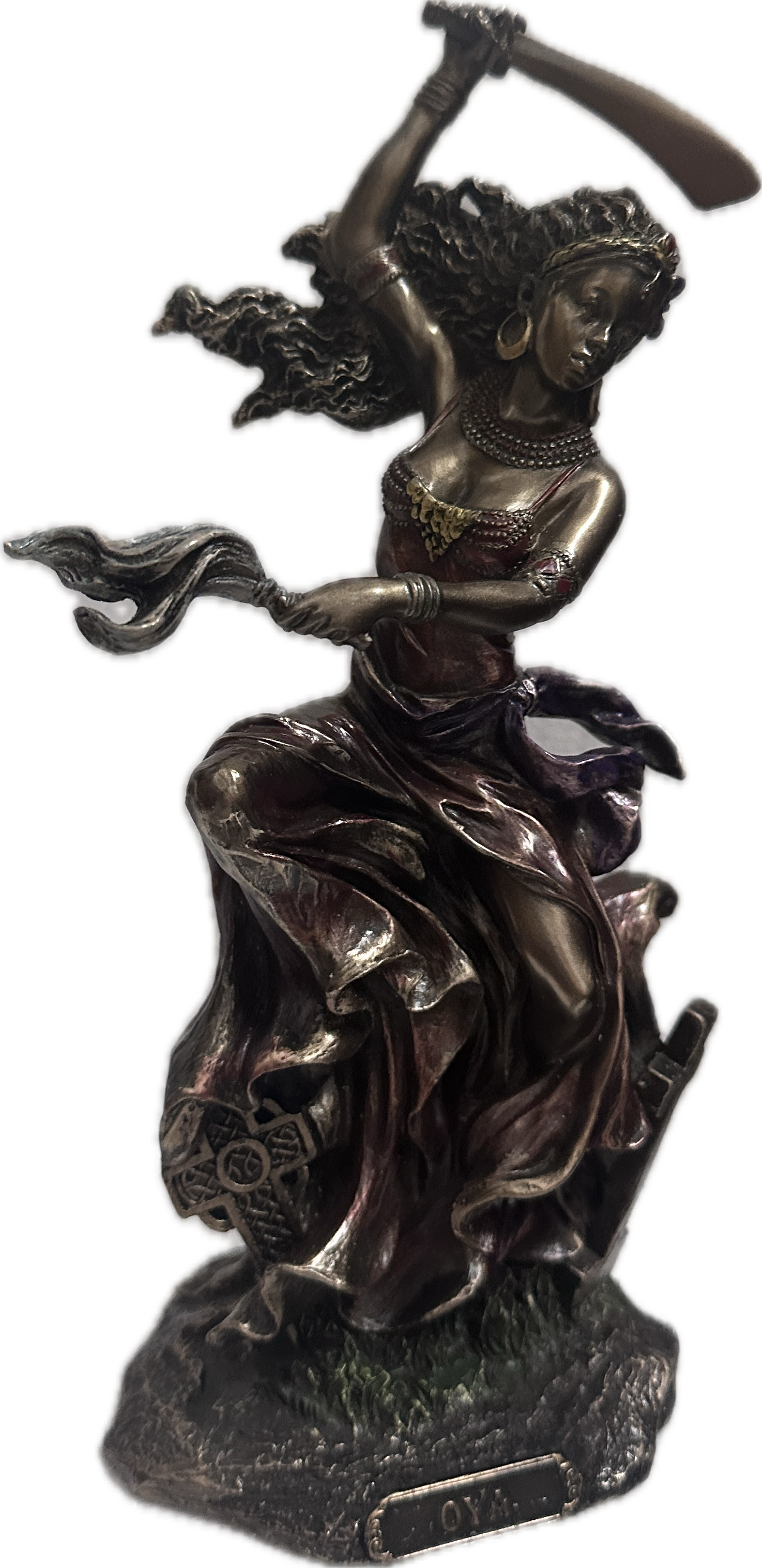 Oya Goddess of Wind, Storm and Transformation (Dancing), Statues and Figurines, Sculptures & Statues