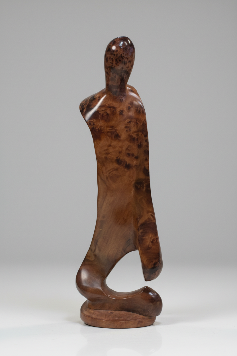 Thuya Wood Spirit Dancer Sculpture - 4.6lbs