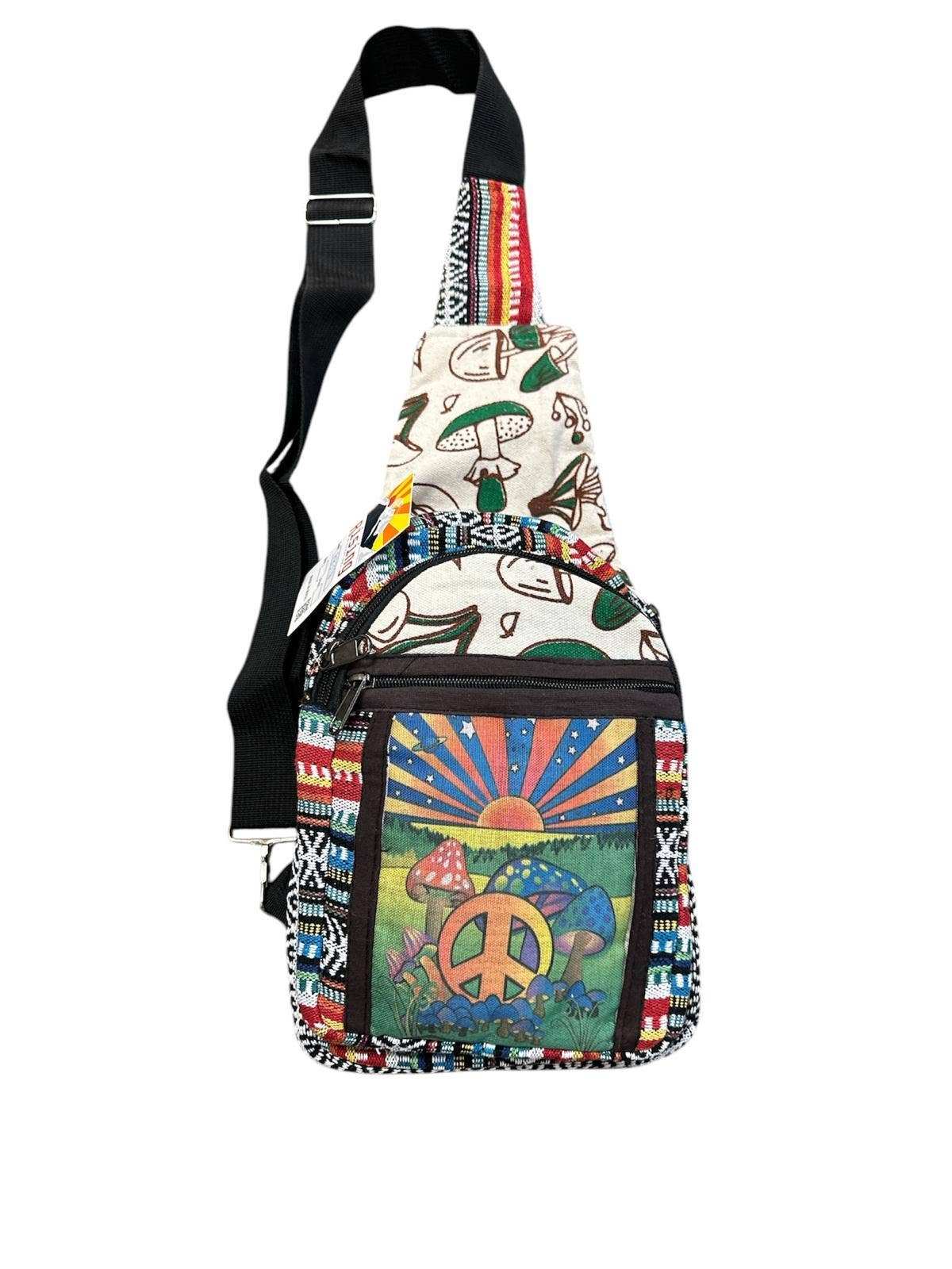 Cotton Peace Rising Crossbody Side Bag