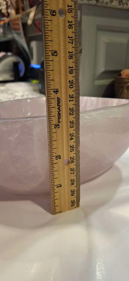 Rose Quartz Charging Bowl – Large Specimen | 7.5"