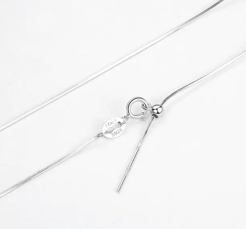 Adjustable Silver Chain - Elegant Necklace - Sacred Crystals Chains and Necklaces