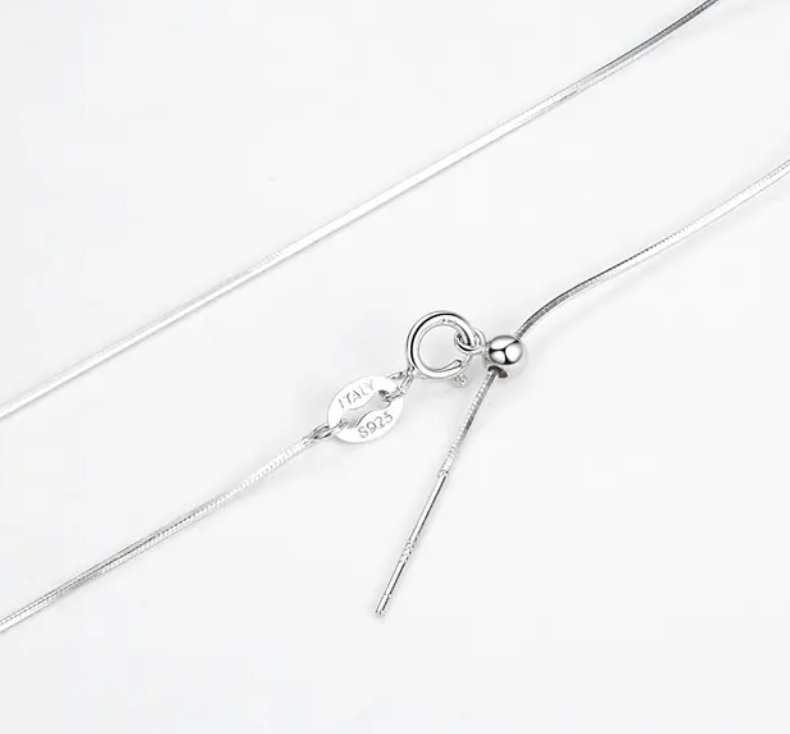 Adjustable Silver Chain - Elegant Necklace - Sacred Crystals Chains and Necklaces