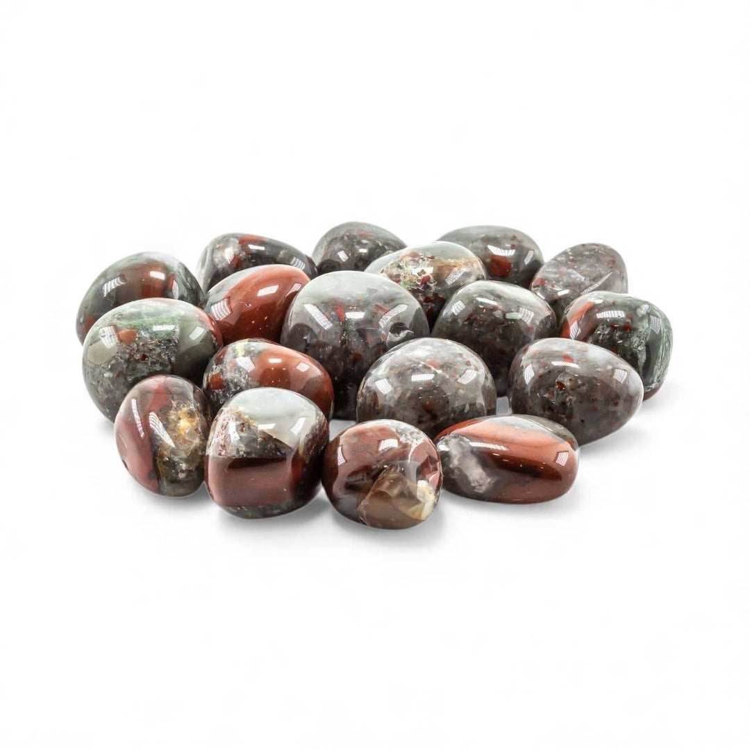 African Bloodstone Tumbled Pocket Stone