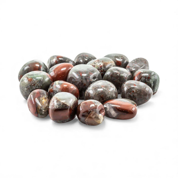 African Bloodstone Tumbled Pocket Stone