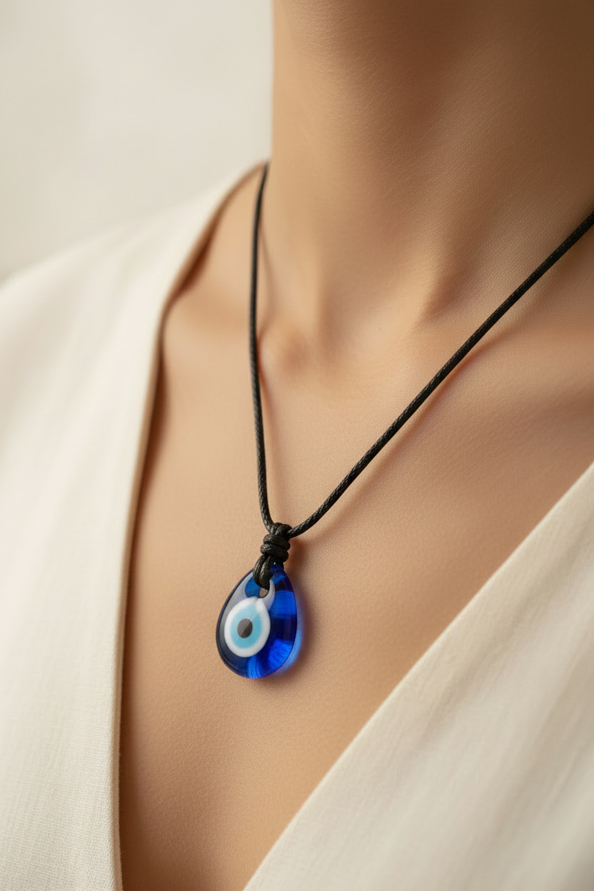 Evil Eye 1" Pendant Necklace