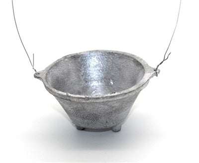 Aluminum Hanging Burner - Sacred Crystals Cauldron