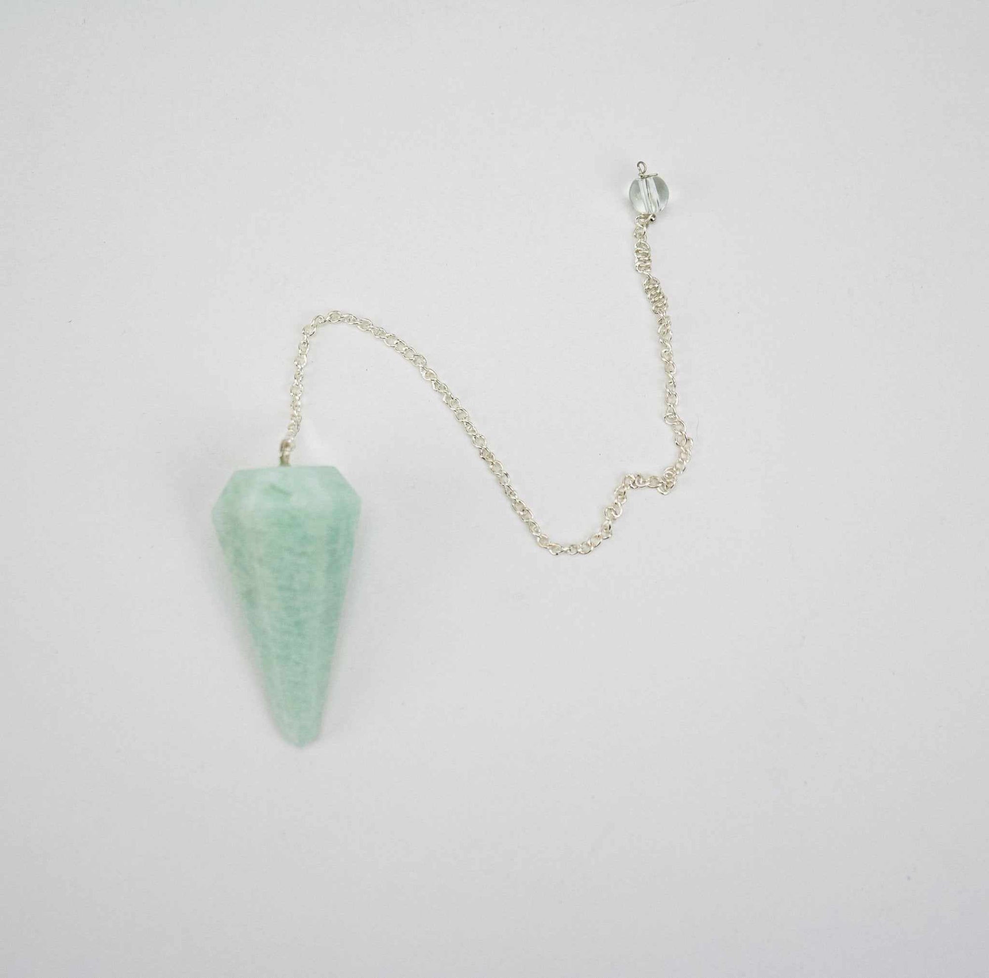 Amazonite Pendulum 6 sided point - Sacred Crystals Pendulums