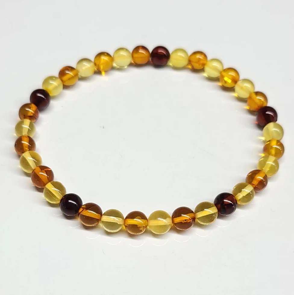 Amber Stackable Bracelet - Sacred Crystals Bracelets