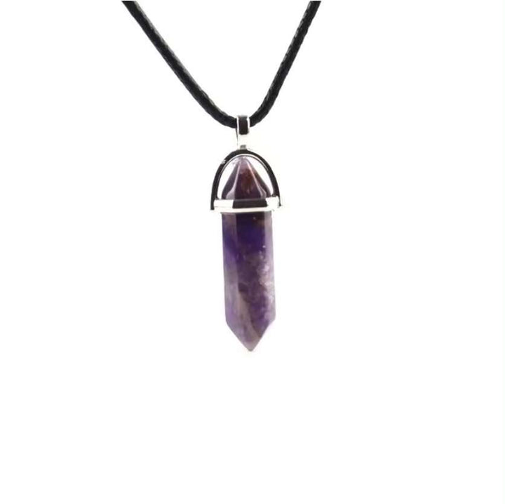 Amethyst Bullet Point Necklace - Sacred Crystals Chains and Necklaces