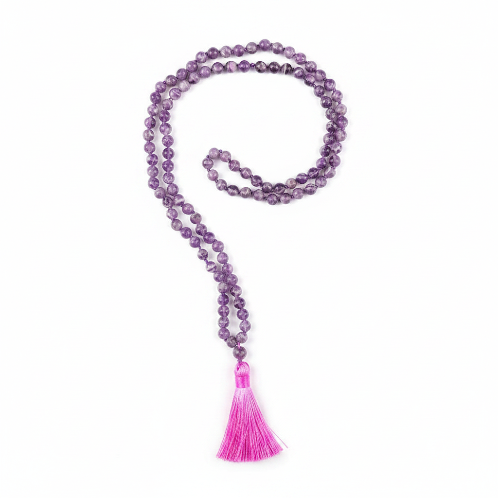 Amethyst Mala - Coiled