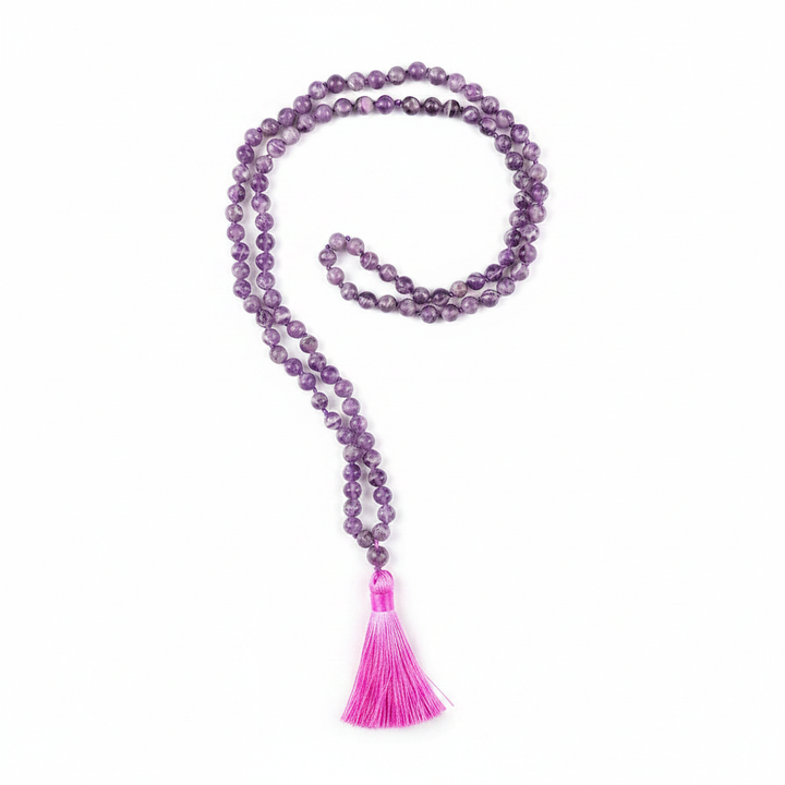 Amethyst Mala - Coiled