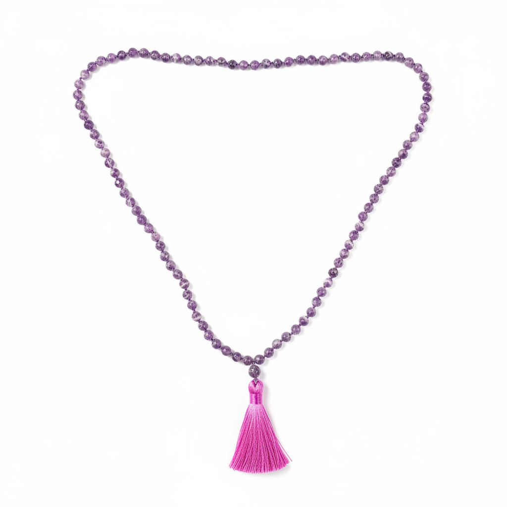 Amethyst Mala - Flat Lay