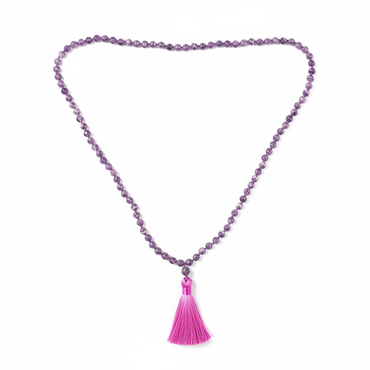 Amethyst Mala - Flat Lay