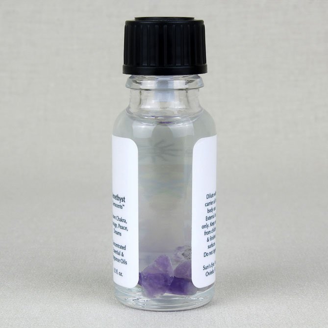 Amethyst Oil — back label