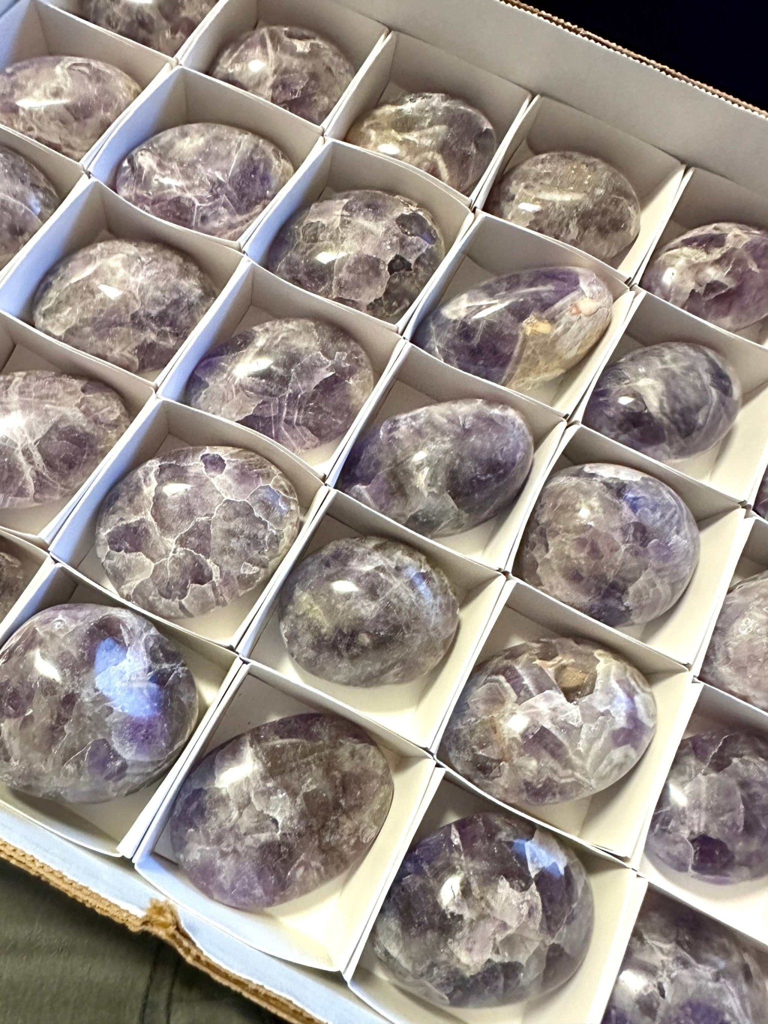 Amethyst Palm Stone - Sacred Crystals Palm Stones