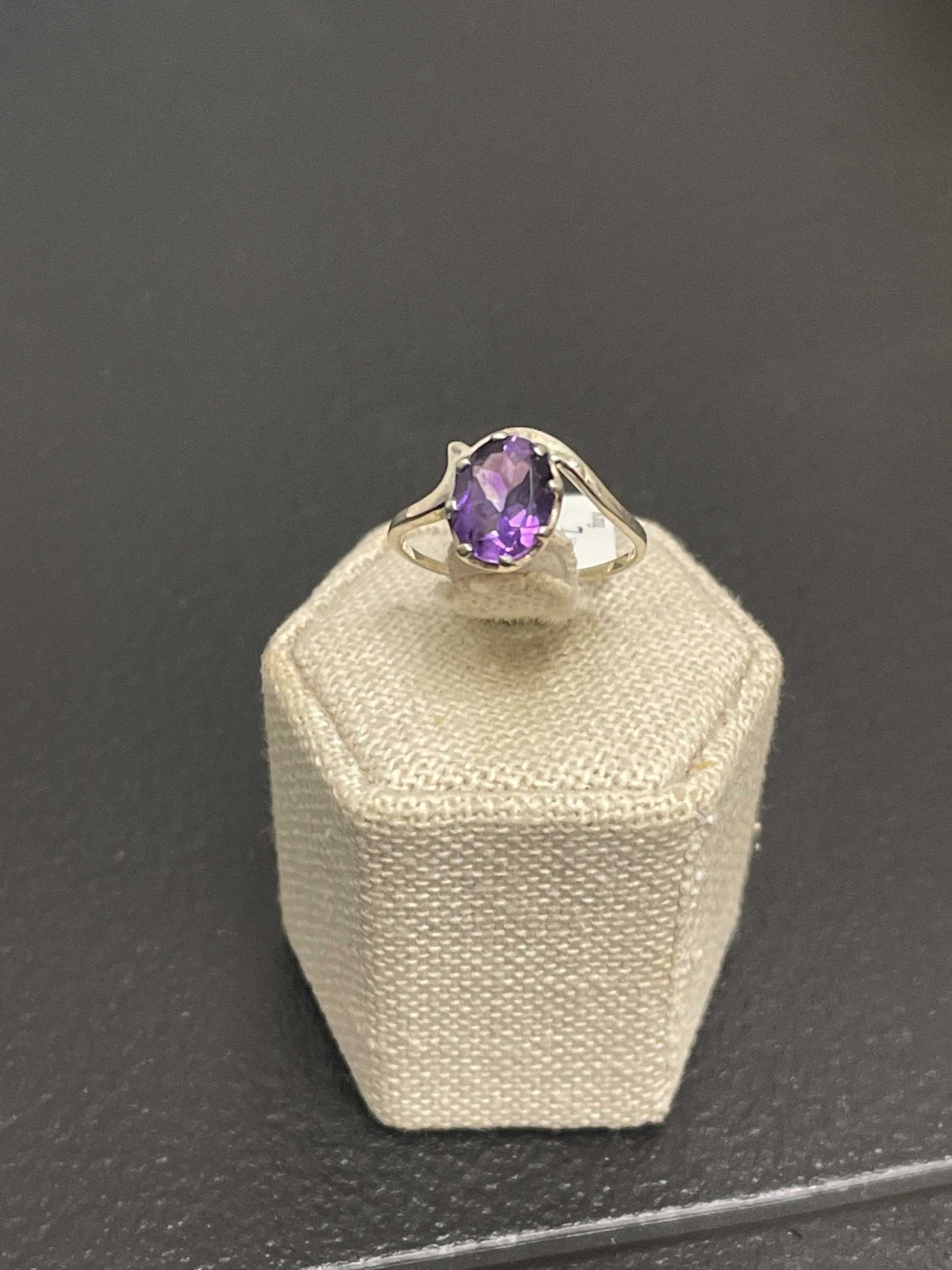 Amethyst Ring- “Mystical Wink” - Sacred Crystals Rings