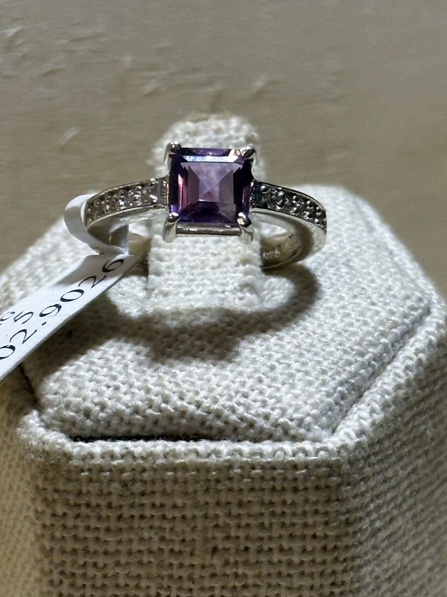 Amethyst Ring Size 5 (02.9026) - Sacred Crystals Rings