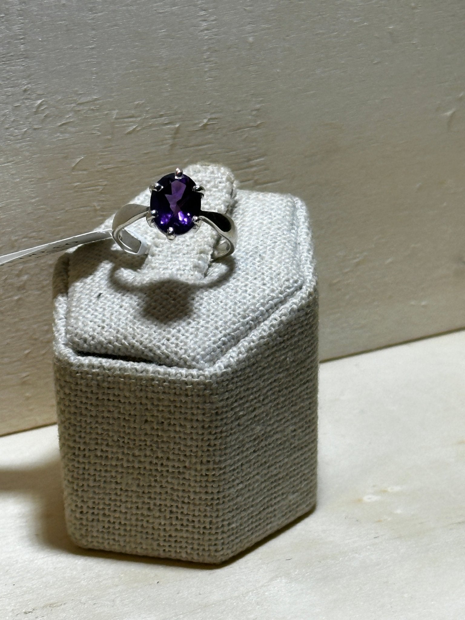 Amethyst Ring Size 5 (03.0036) - Sacred Crystals Rings