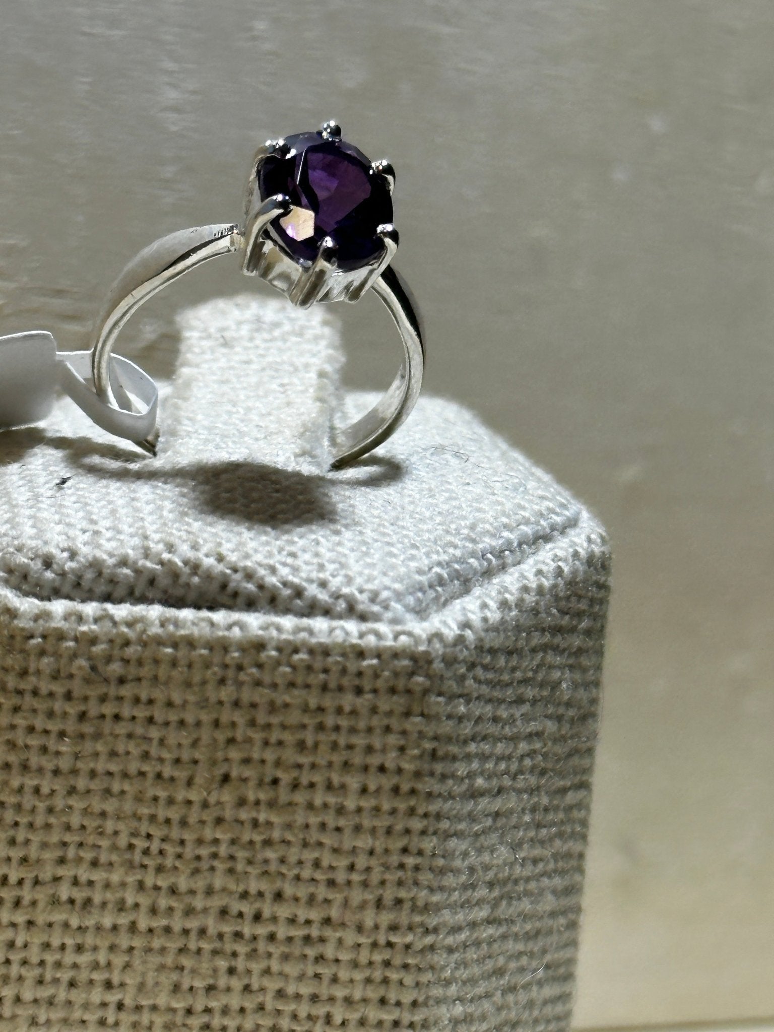 Amethyst Ring Size 5 (03.0036) - Sacred Crystals Rings