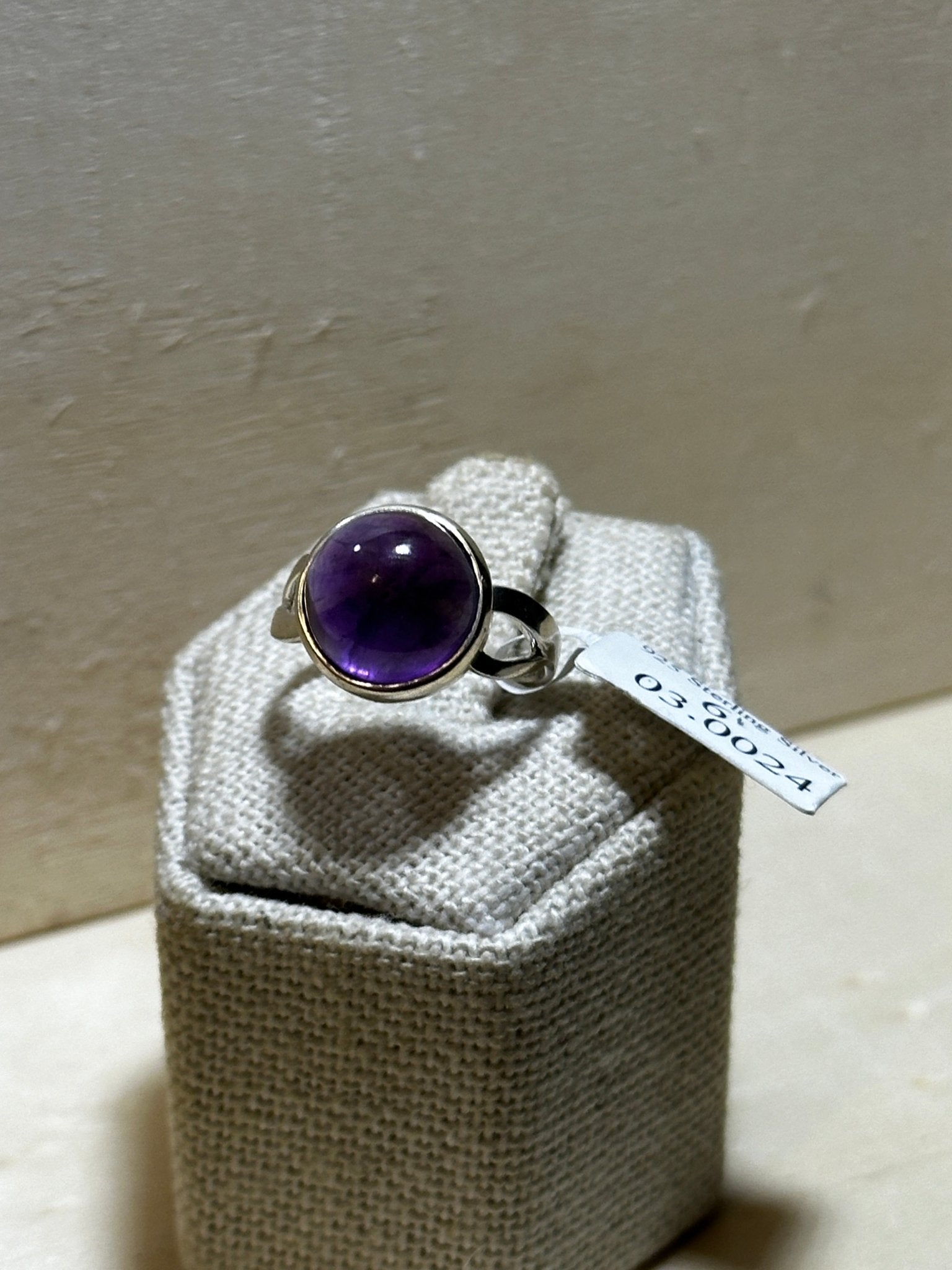 Amethyst Ring Size 6 (03.0024) - Sacred Crystals Rings